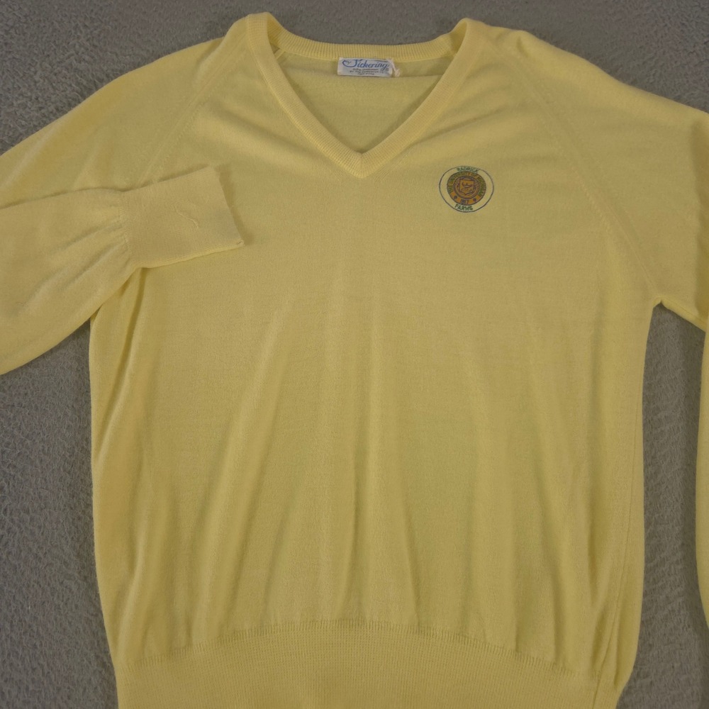 VINTAGE Pickering Sweater Men XL University of Michigan V-Neck Golf Knit 80s 90s